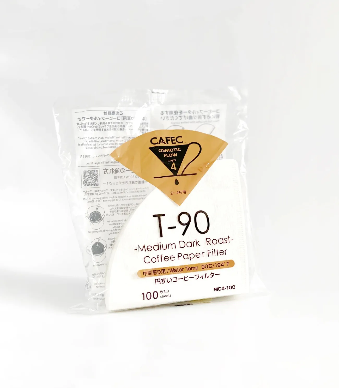 Filtros de Café CAFEC T-90 / TH-3 – Tueste Medio – 100 uds