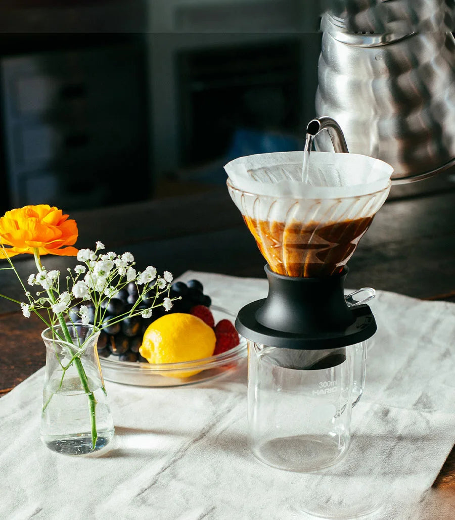 Hario V60 Switch 02 – Gotero de inmersión de vidrio (Black)