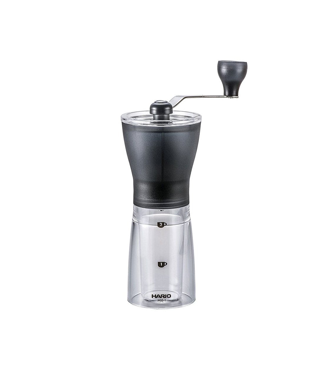 HARIO Mini Mill molinillo de café manual para café de especialidad. Nos brinda una molienda consistente gracias al diseño de sus muelas cónicas de cerámica.