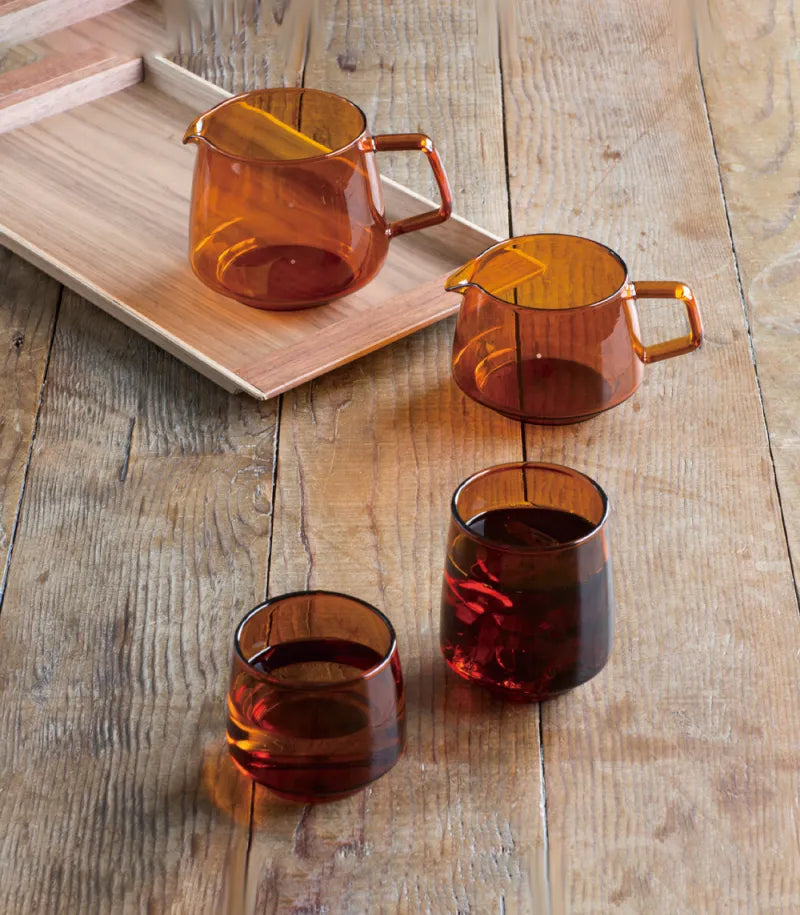 Kinto Sepia Vaso de Vidro Âmbar