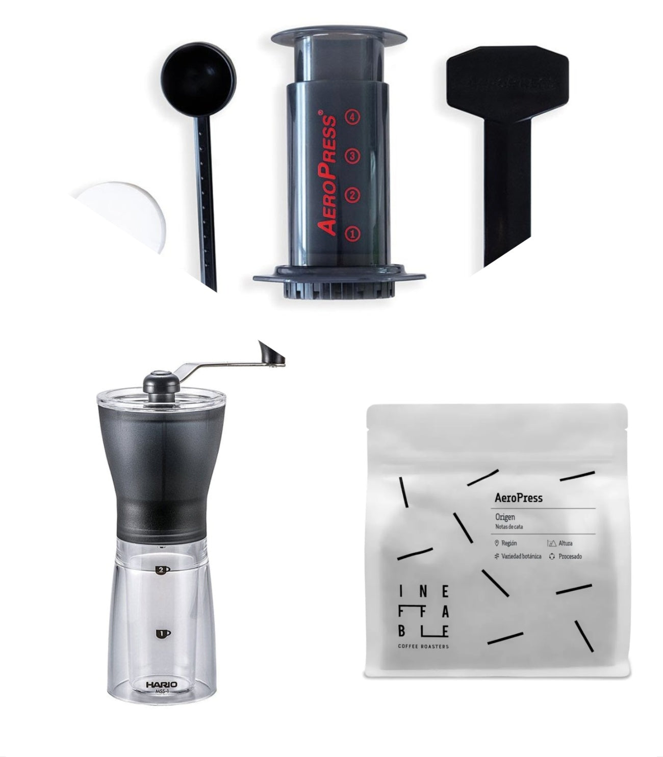 Pack AeroPress + Molinillo
