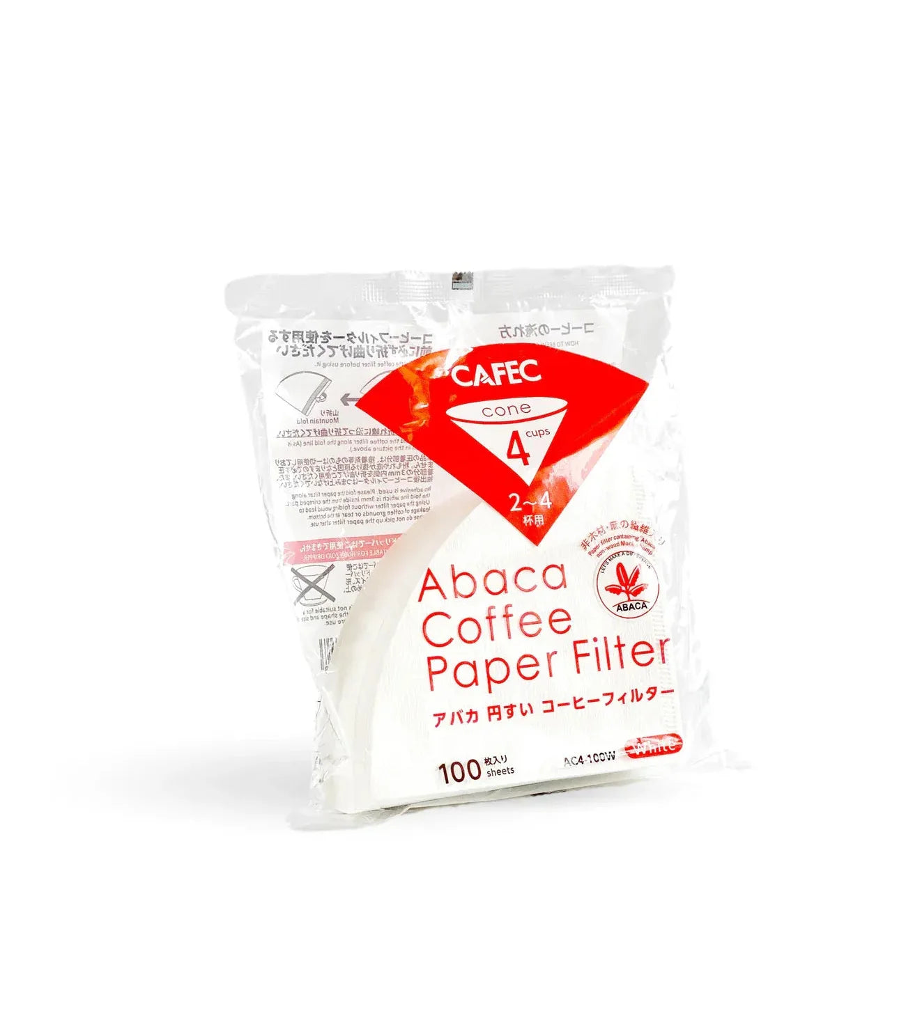 Filtros de Café CAFEC Abaca – 100 uds
