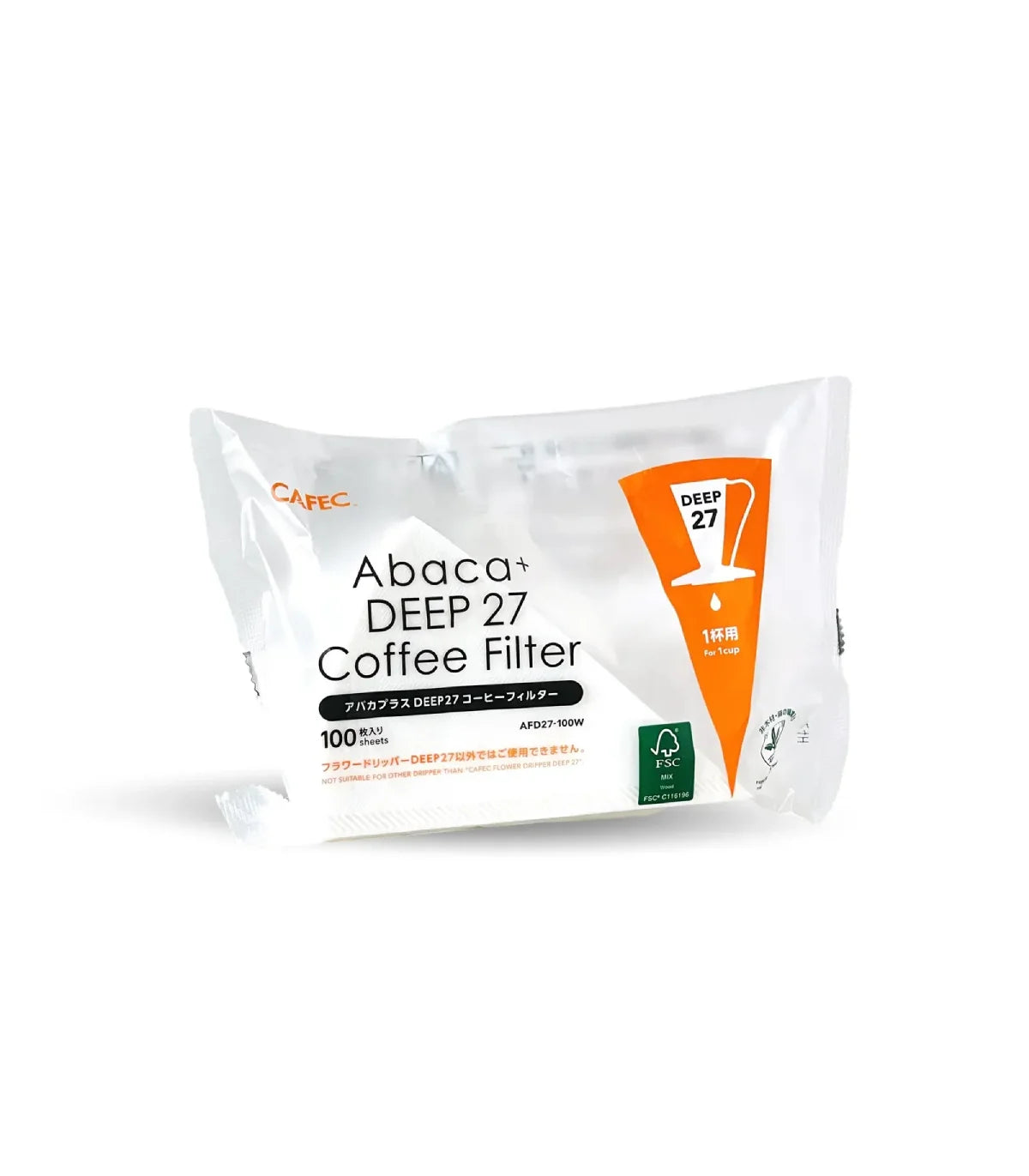 Filtro de café CAFEC Deep 27 Abaca+ (100 uds)